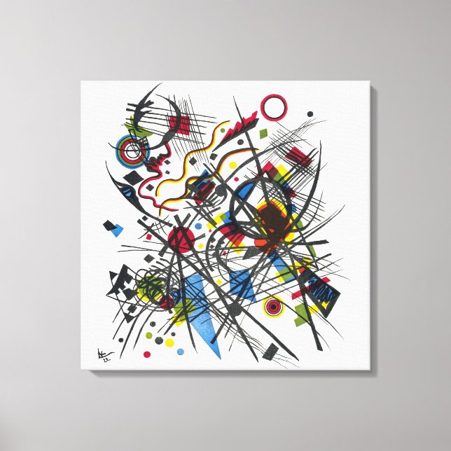 Litografi för Vierte Bauhausmappe av Kandinsky Canvastryck (Framsida)
