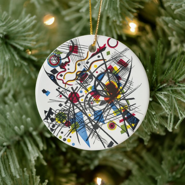 Litografi för Vierte Bauhausmappe av Kandinsky Julgransprydnad Keramik (Träd)
