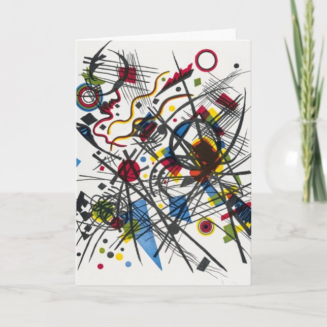 Litografi för Vierte Bauhausmappe av Kandinsky Kort (Framsida)