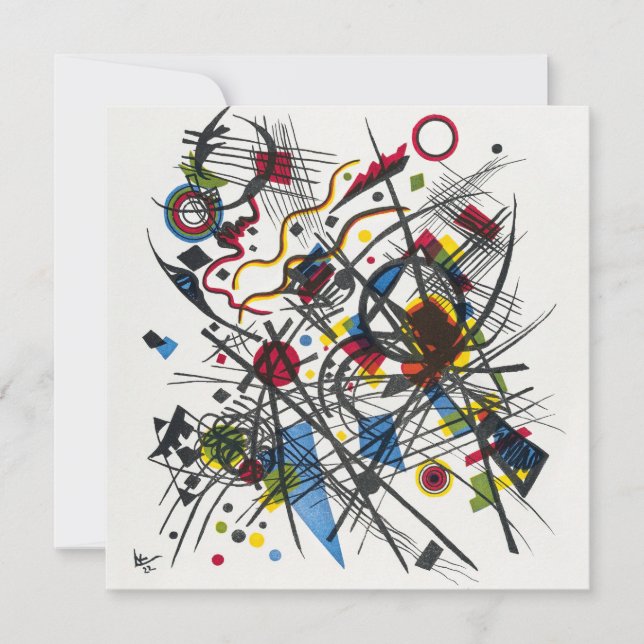 Litografi för Vierte Bauhausmappe från Kandinsky Inbjudningar (Framsida)