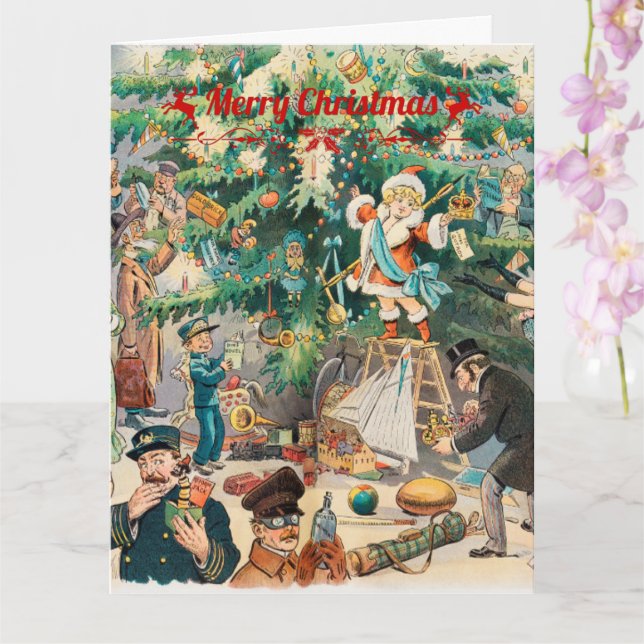 Litografiskt kort för vindöstra Träd (Orkide)