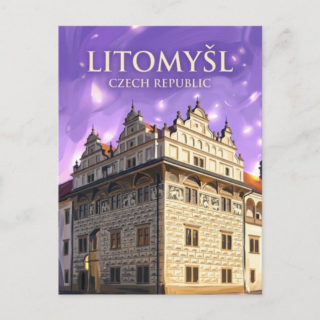 Litomyšl Tjeckien Vykort (Framsida)