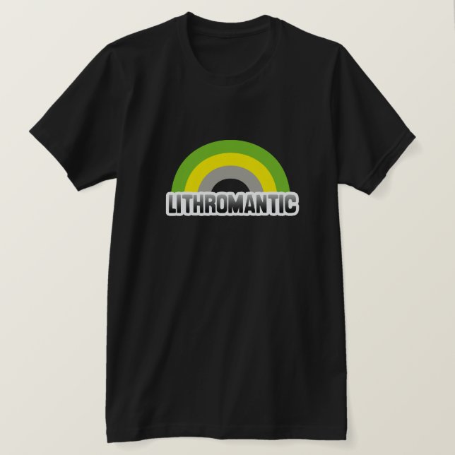 Litromantisk stolthet tee shirt (Design framsida)