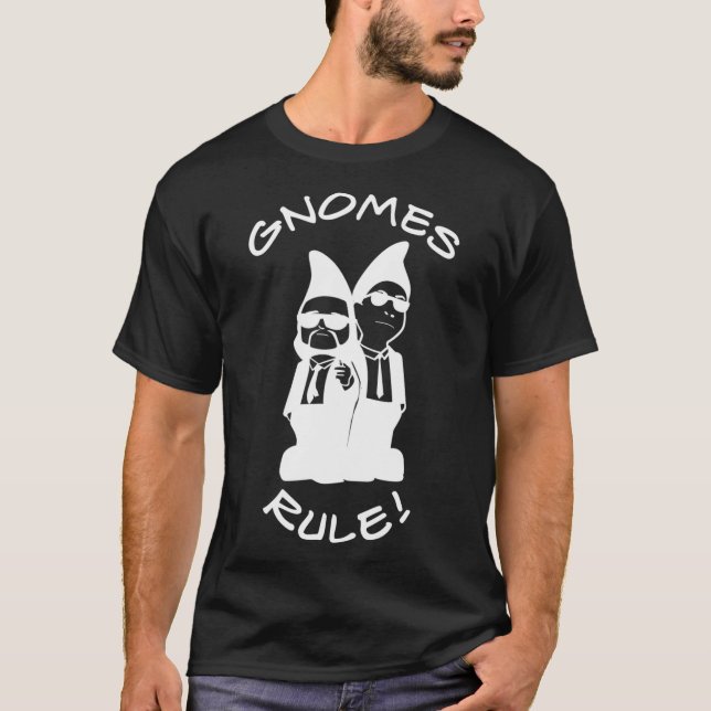 LitRPG  Gnomes Rule  T Shirt (Framsida)