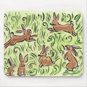 Litte Brown Bunnies Hopping Musmatta