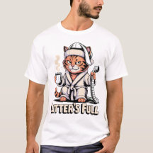 Littens är full Grumpy Cat Robe Humor Kattliv