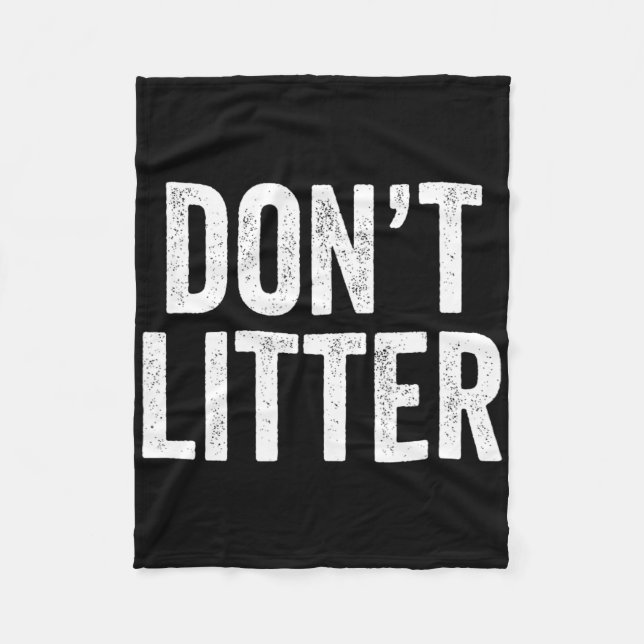 Litter inte fleecefilt (Framsidan)