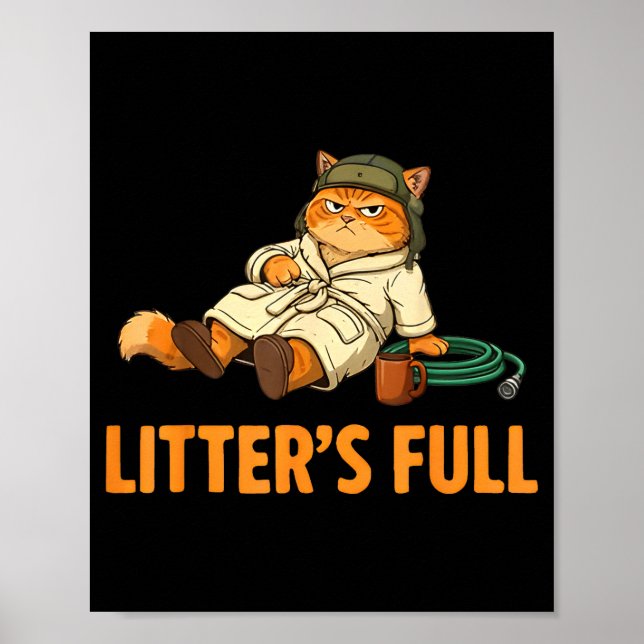 Litter’s Full Cat Parody Tee Christmas Vacation  Poster (Framsidan)