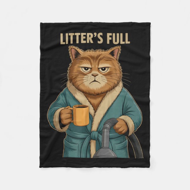 Litter’s Full Cat Ugly Christmas  Fleecefilt (Framsidan)