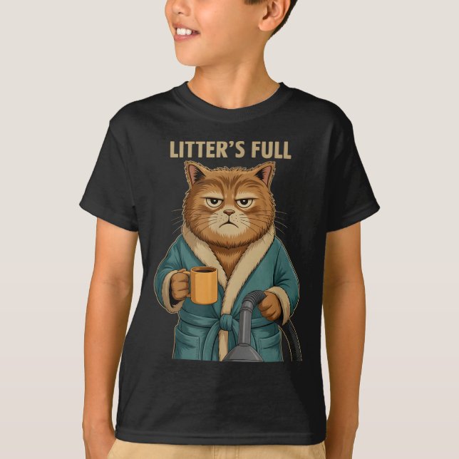 Litter’s Full Cat Ugly Christmas  T Shirt (Framsida)