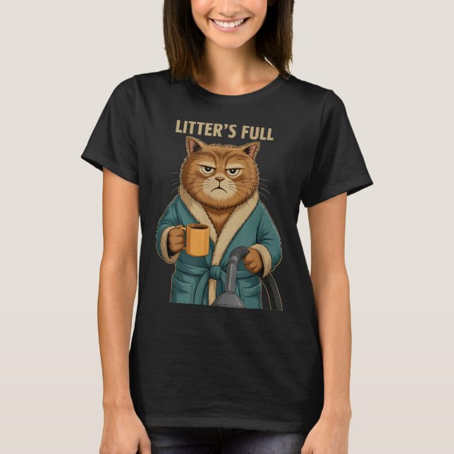 Litter’s Full Cat Ugly Christmas  T Shirt (Framsida)