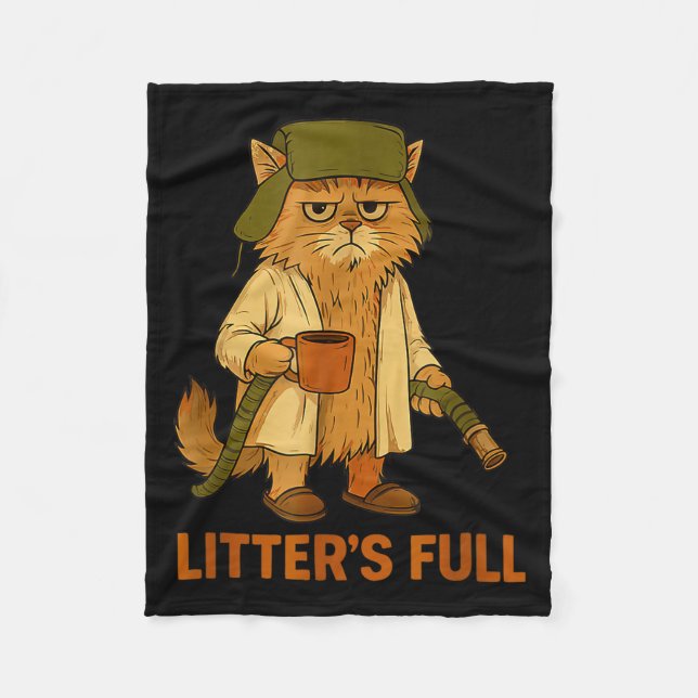 Litter’s Full Funny Cat Lovers Christmas For Men W Fleecefilt (Framsidan)