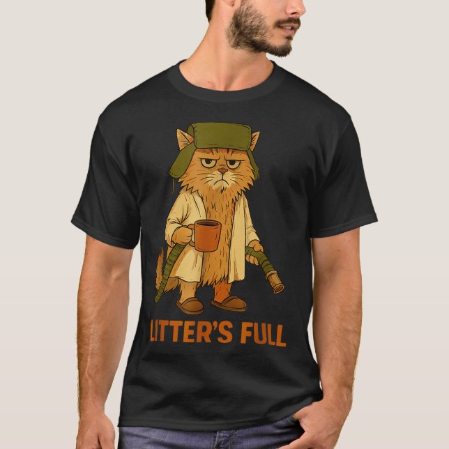 Litter’s Full Funny Cat Lovers Christmas For Men W T Shirt (Framsida)