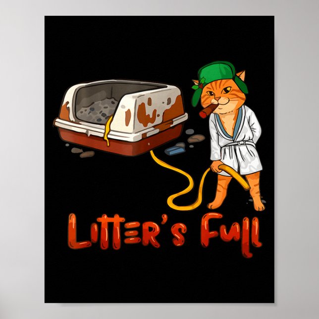 Litter’s Full Funny Cat Lovers Christmas Xmas Mpy  Poster (Framsidan)