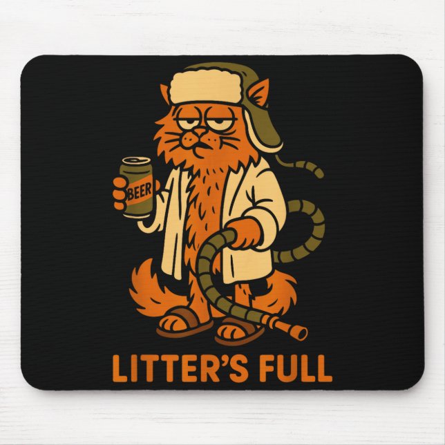 Litter’s Full Funny Cat Lovers Christmas Xmas  Musmatta (Framsidan)