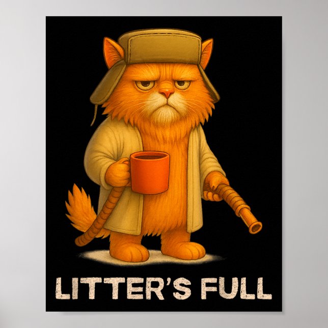 Litter’s Full Funny Cat Parody Lovers Christmas Xm Poster (Framsidan)