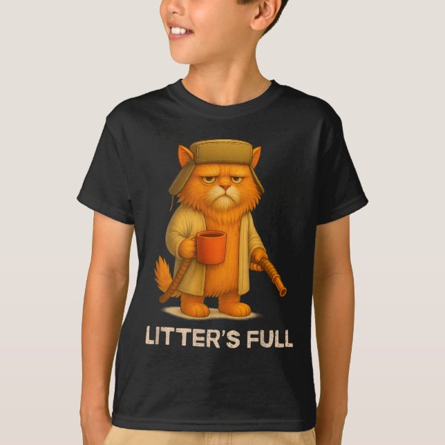Litter’s Full Funny Cat Parody Lovers Christmas Xm T Shirt (Framsida)