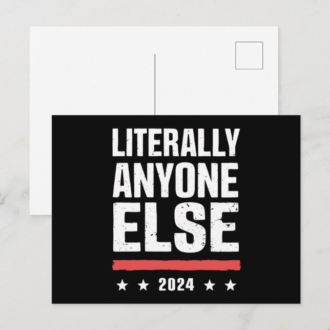 Litteralt vem som helst från andra sidan 2024 Lust Vykort (Fram/baksida)