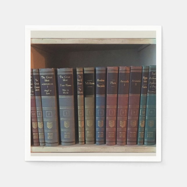 litterär bok-grupp pappersservett (Framsidan)