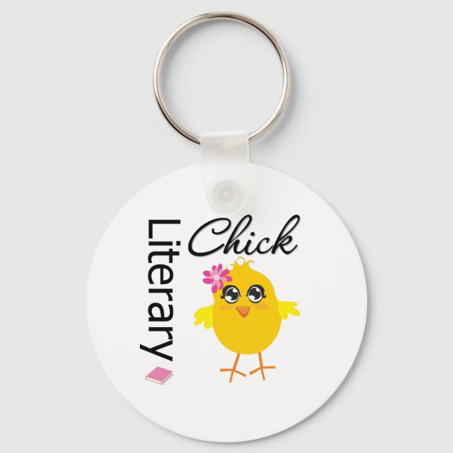 Litterär Chick Nyckelring (Framsida)