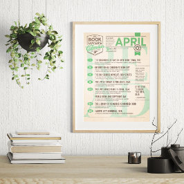 Litterär kalender April Poster