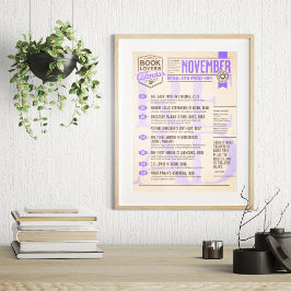 Litterär kalender November Affisch