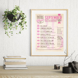 Litterär kalender september Poster