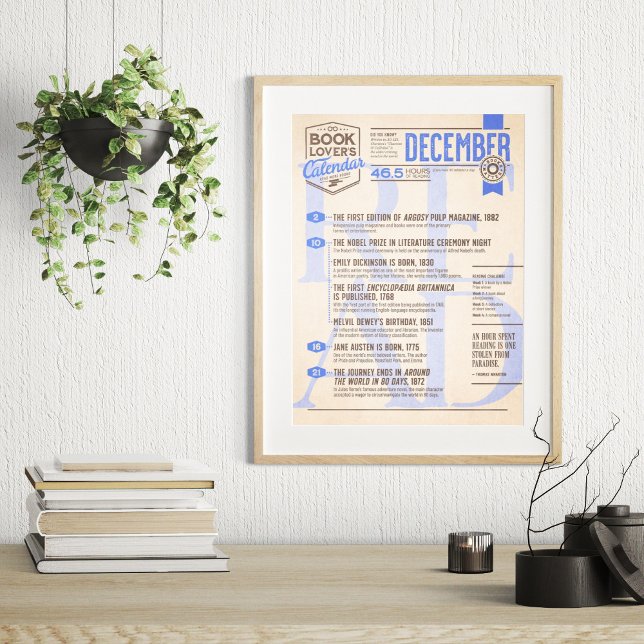 Litterär kalenderdecember Poster (Skapare uppladdad)