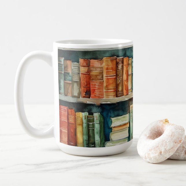 Litterär konst  kaffemugg (Med munk)