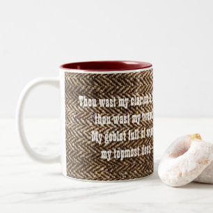 Litterär mugg för John Keats tweed