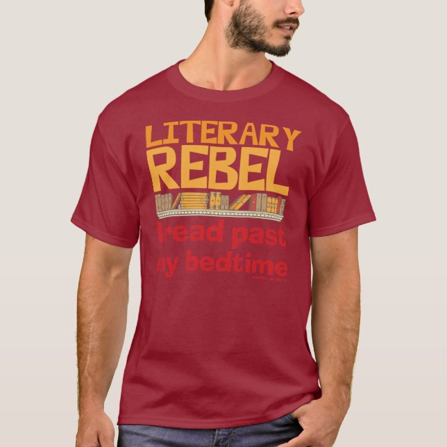 Litterär rebell t shirt (Framsida)
