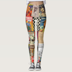 Litterär tidskriftstrumpbyxor leggings
