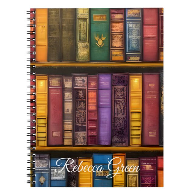 Litterära skatter - klassiskt Bokar Anteckningsbok (Framsidan)