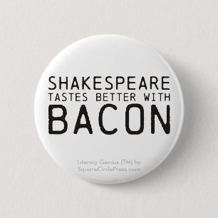 Litterärt snille: Shakespeare med bacon Knapp