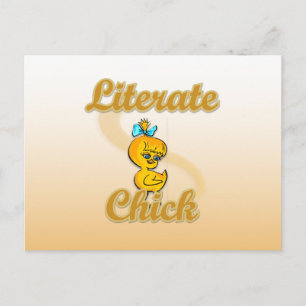 Litterat Chick Vykort