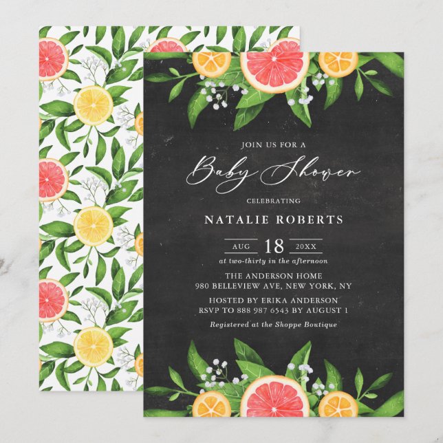 Litteratur för bildskärmar och Orangar för kalkkor Inbjudningar (Fram/baksida)