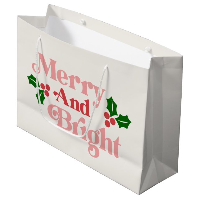 Litteratur för merry och Bright - klassisk Helgdag (Framsidan Vinklad)