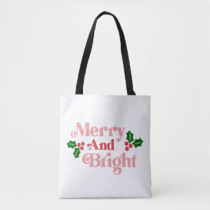 Litteratur för merry och Bright - klassisk Helgdag Tygkasse
