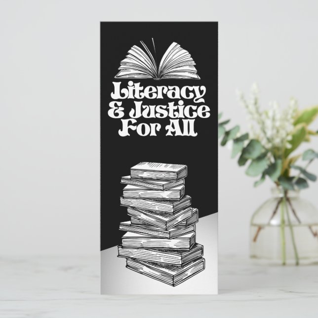 Litteratur och rättvisa för alla bokmärken spara datumet (Stående Fram)