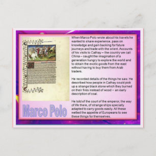 Litteratur, reseregister, Marco Polo Vykort