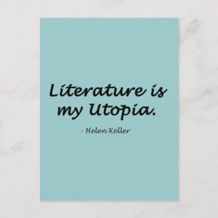 Litteraturen är min utopi vykort
