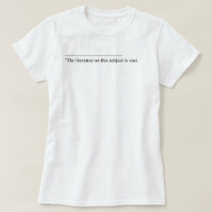 Litteraturen på detta subjekt t shirt