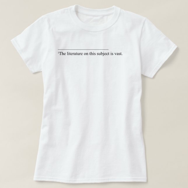 Litteraturen på detta subjekt t shirt (Design framsida)