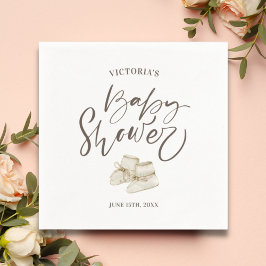 Litteraturgaffel för vattenfärg med enkel Elegant Pappersservett