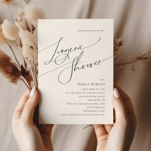 Litteraturvisuell, minimalistisk skrivvisare inbjudningar