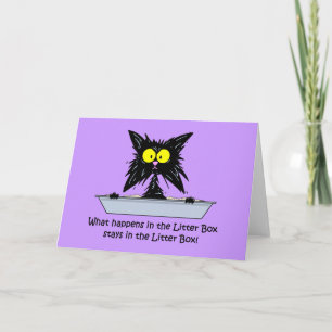 Litterbox Cat Kort