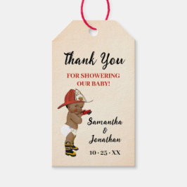 Little AA Firefighter Baby Shower Favor Gift-Märkr Presentetikett