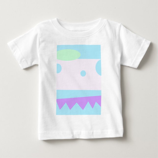 Little Abstrakt Monster Baby Tee (Framsida)