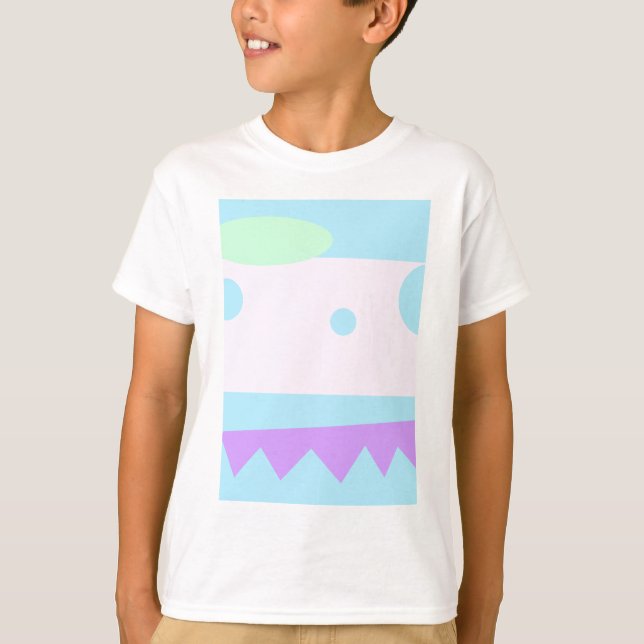 Little Abstrakt Monster - Tee Shirt (Framsida)