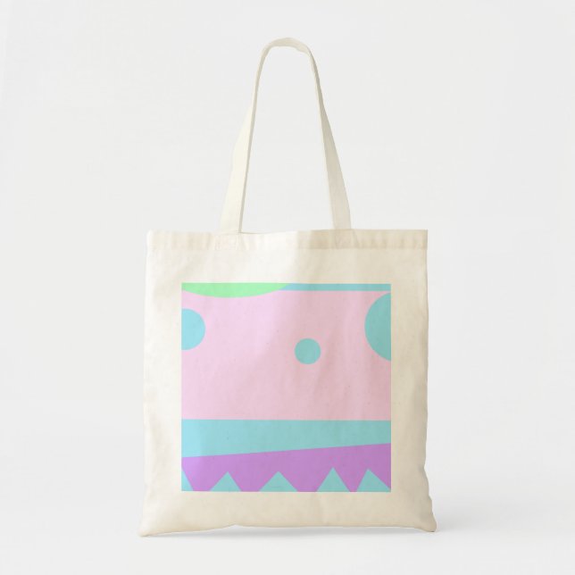 Little Abstrakt Monster Tote bag Tygkasse (Framsidan)